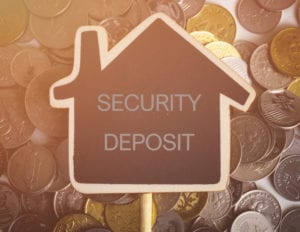 Security deposit for a vacation rental